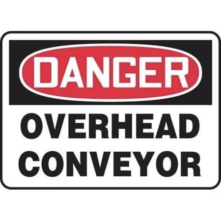 Accuform OSHA DANGER SAFETY SIGN OVERHEAD MEQM035VA MEQM035VA